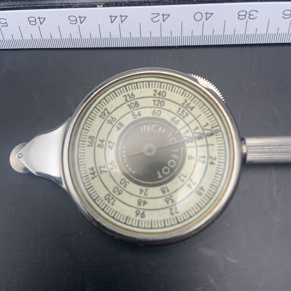 Vtg Brookstone #2962 Map Meter Opisometer W/ Instructions