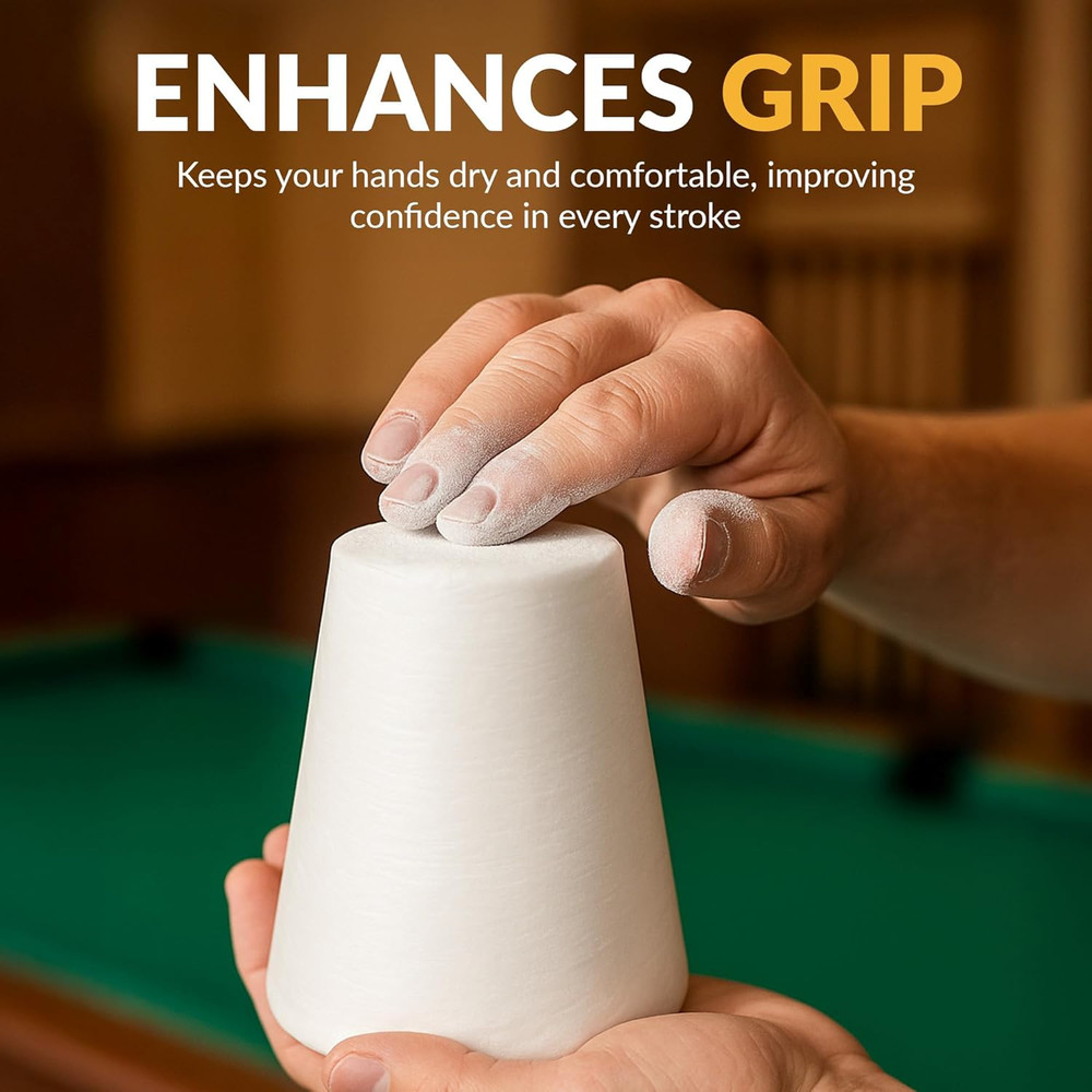 Silver Cup Cone Talc Chalk, White