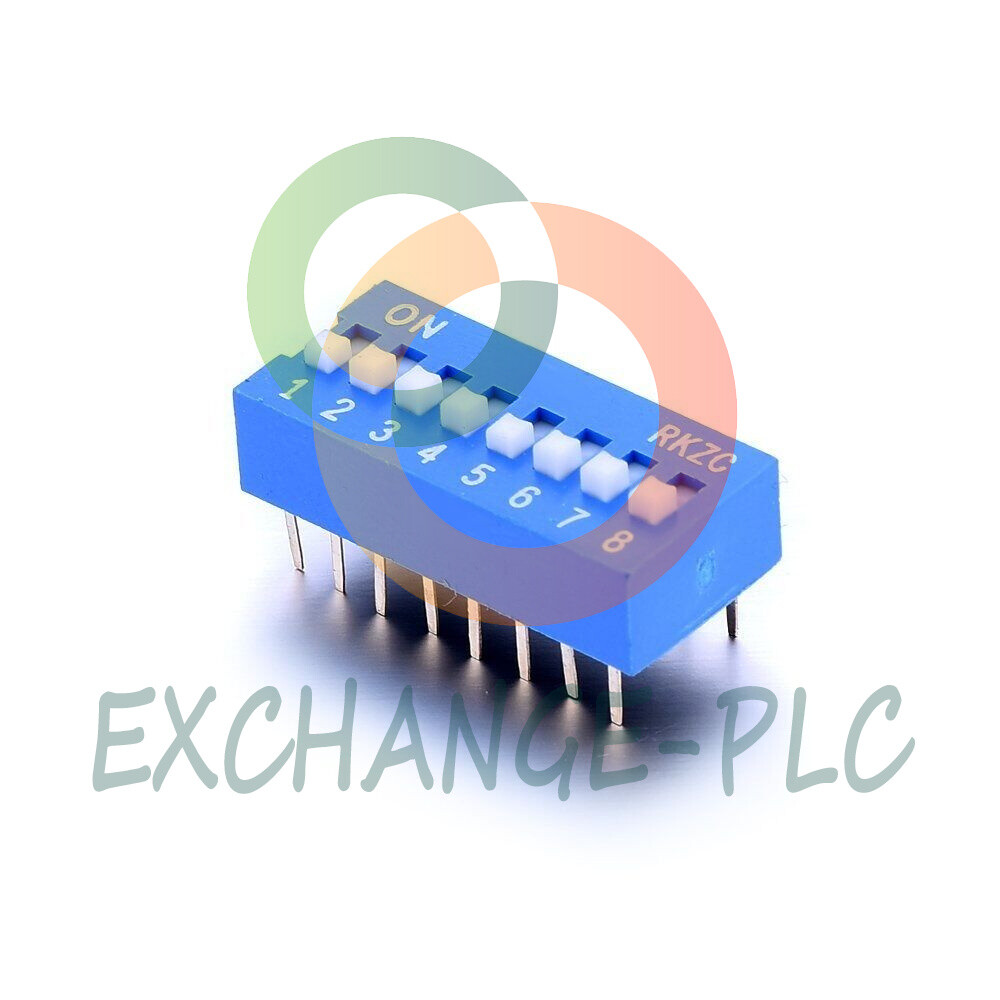 10Pcs Slide Type Switch Module 2.54mm 8-Bit 8 Position Way DIP Blue Pitch