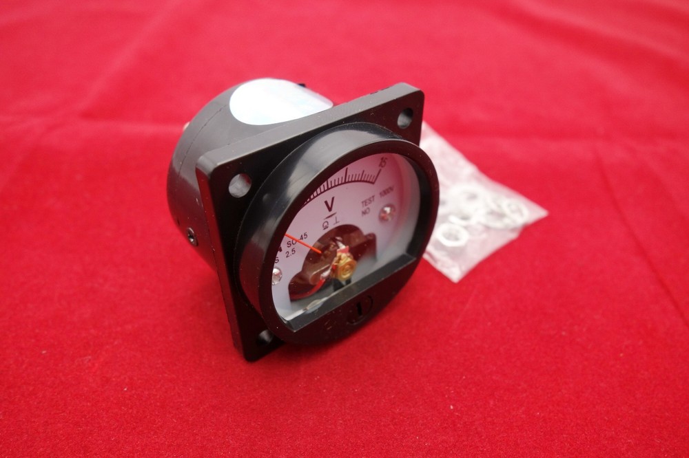 DC 0-15V Analog Voltmeter Analogue Voltage panel meter SO45 directly Connect