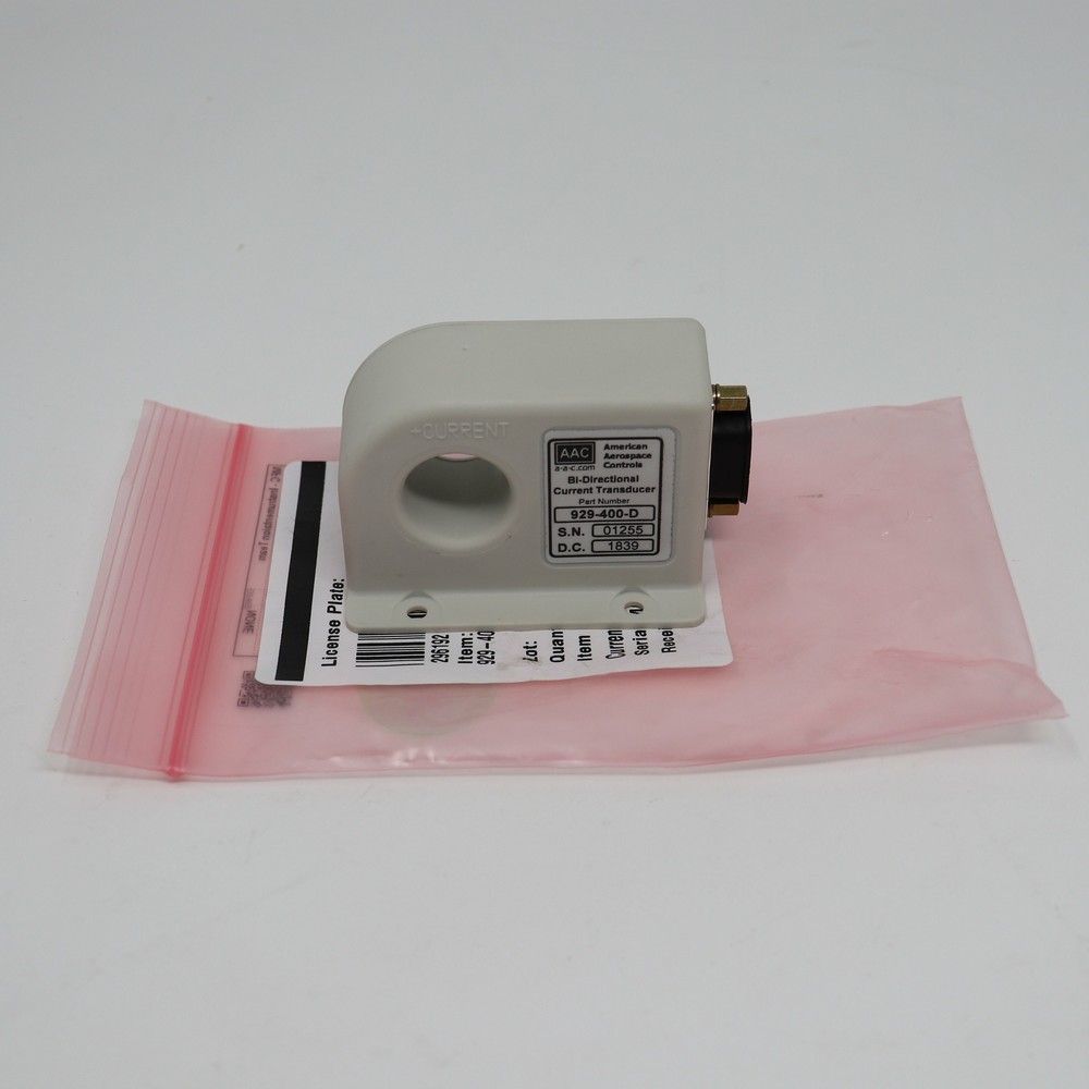 AAC 400A Bi-Directional DC Current Transducer w/ D-Sub Connector 929-400-D
