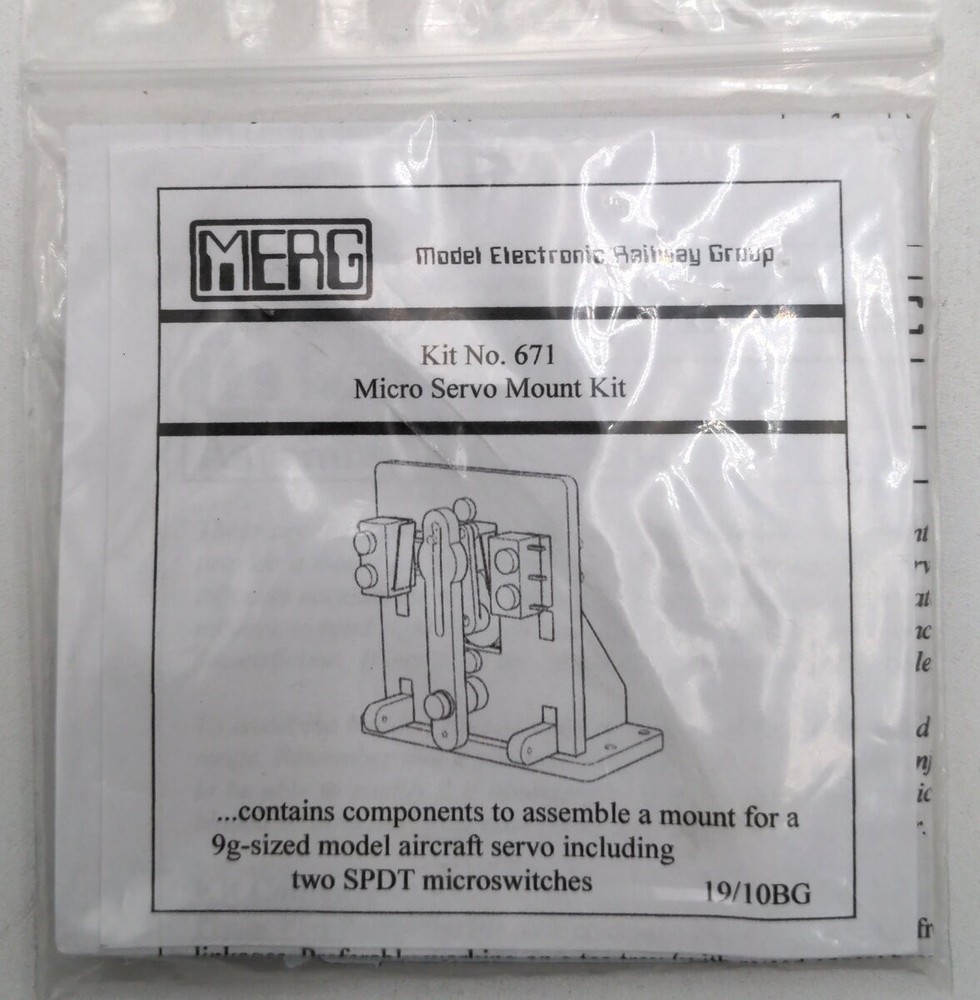 MERG 671 Micro Servo Mount Kit 19/10BG