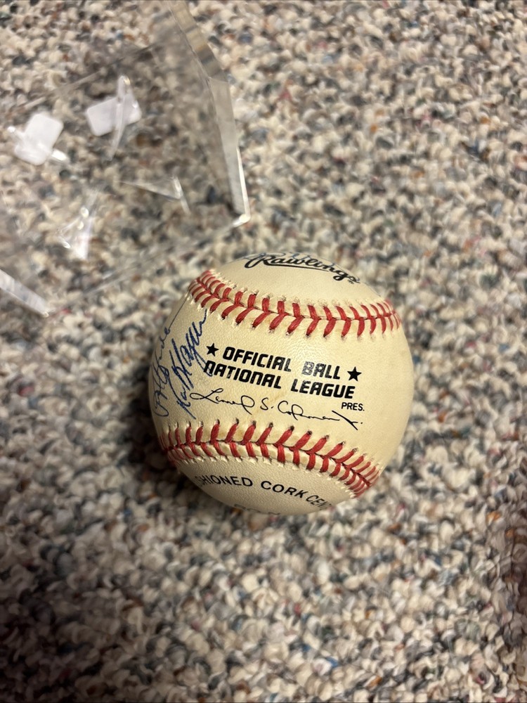 Eric Plantenberg Autographed Baseball & Case,Cottier,++