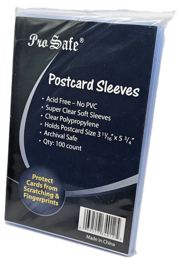 (1000 Count) Pro-Safe Standard Size Postcard Sleeves - 10 Brand New Packs