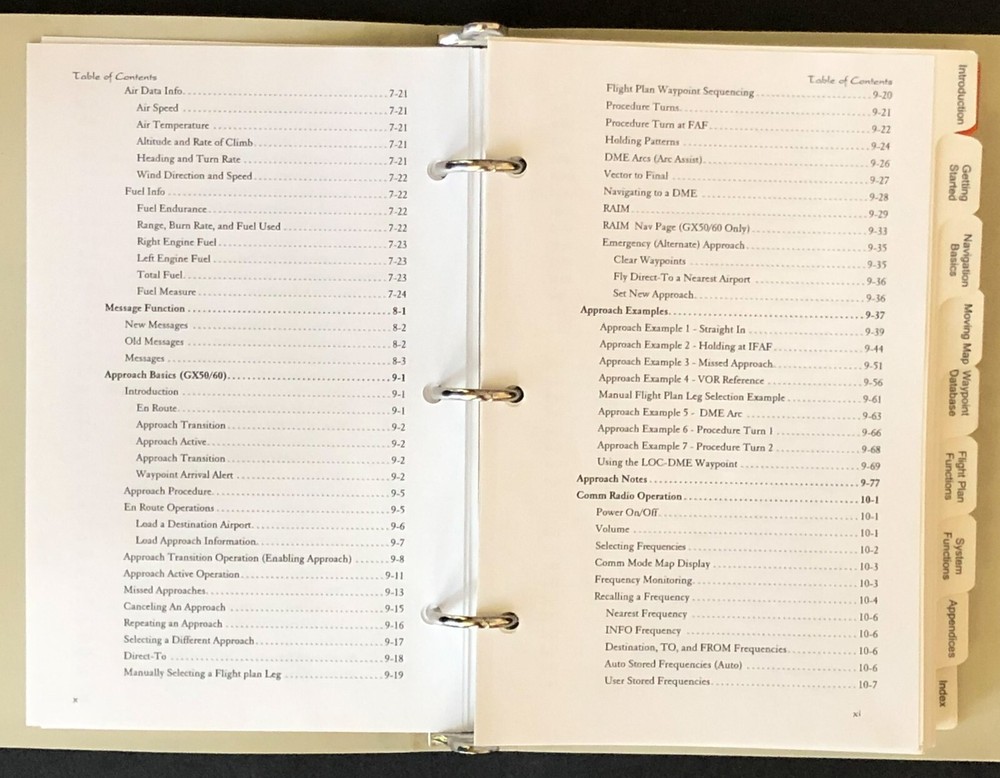 2001 UPS Aviation Technologies Apollo GX Users Guide Models 50 55 60 65 Receiver