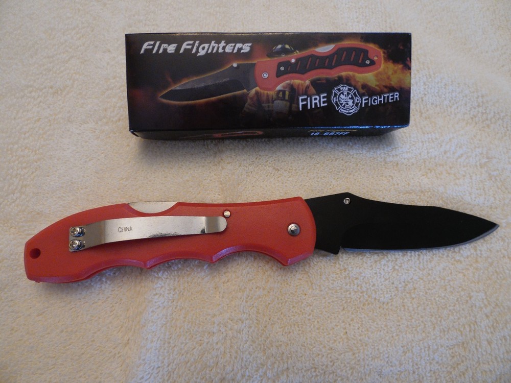 Frost Fire Fighters Tactical Folding Knife - 18-657FF