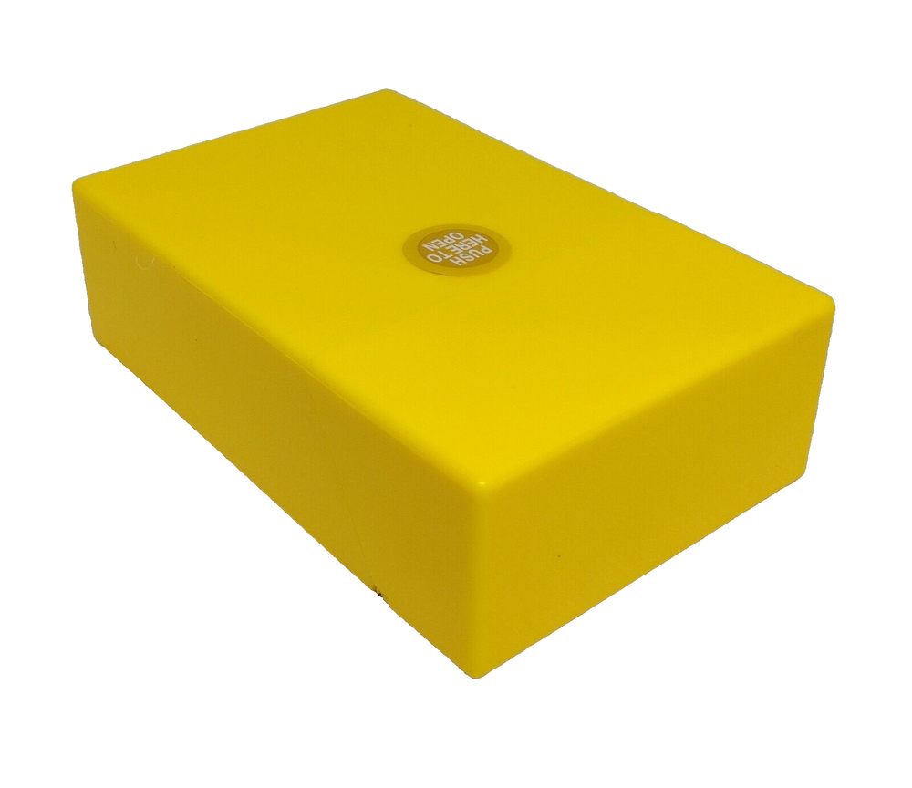 RYO Yellow Plastic King Size (Reg.) Push Button Cigarette Case