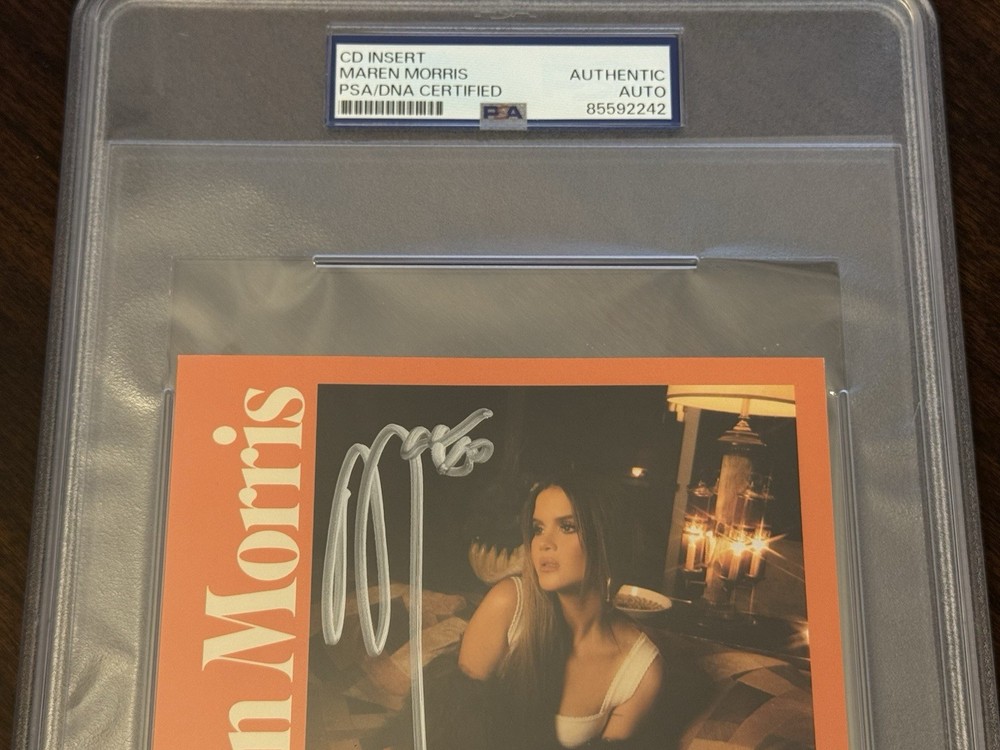 Maren Morris Signed “Dreamsicle” CD Insert