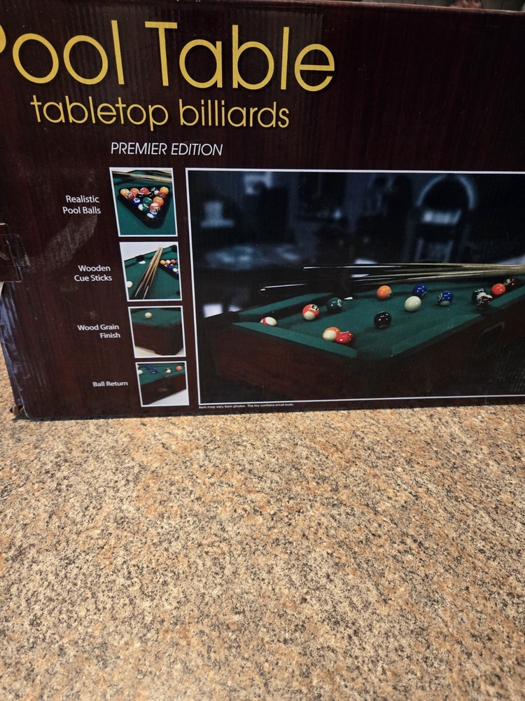 Table top billiards pool table (B104)