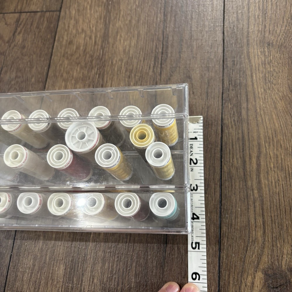 Acrylic Thread Organizer Storage Box with NEW Thread