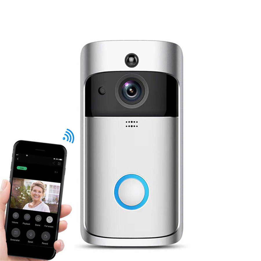 Wireless Smart WiFi DoorBell Video Visual Cam Intercom Home Security W/ dingdong