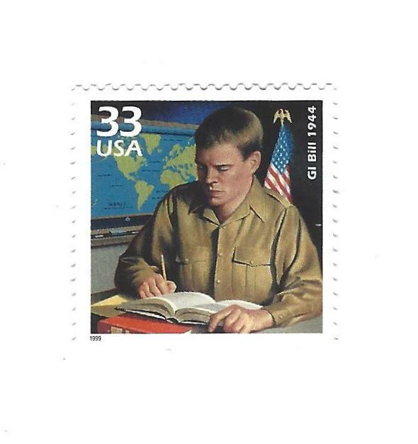 STAMP US SCOTT 3186i "GI Bill 1944" 33 CENT 1999 MNH