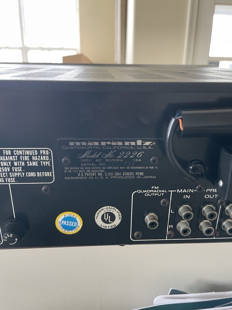 marantz 2226 Stereo Receiver