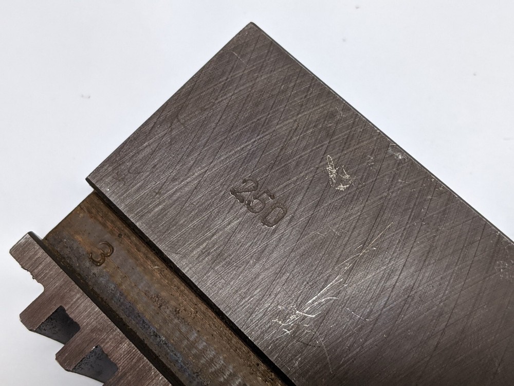 BISON SJM35003200-250 Soft Solid Jaws for 10" Scroll Chucks (USED).