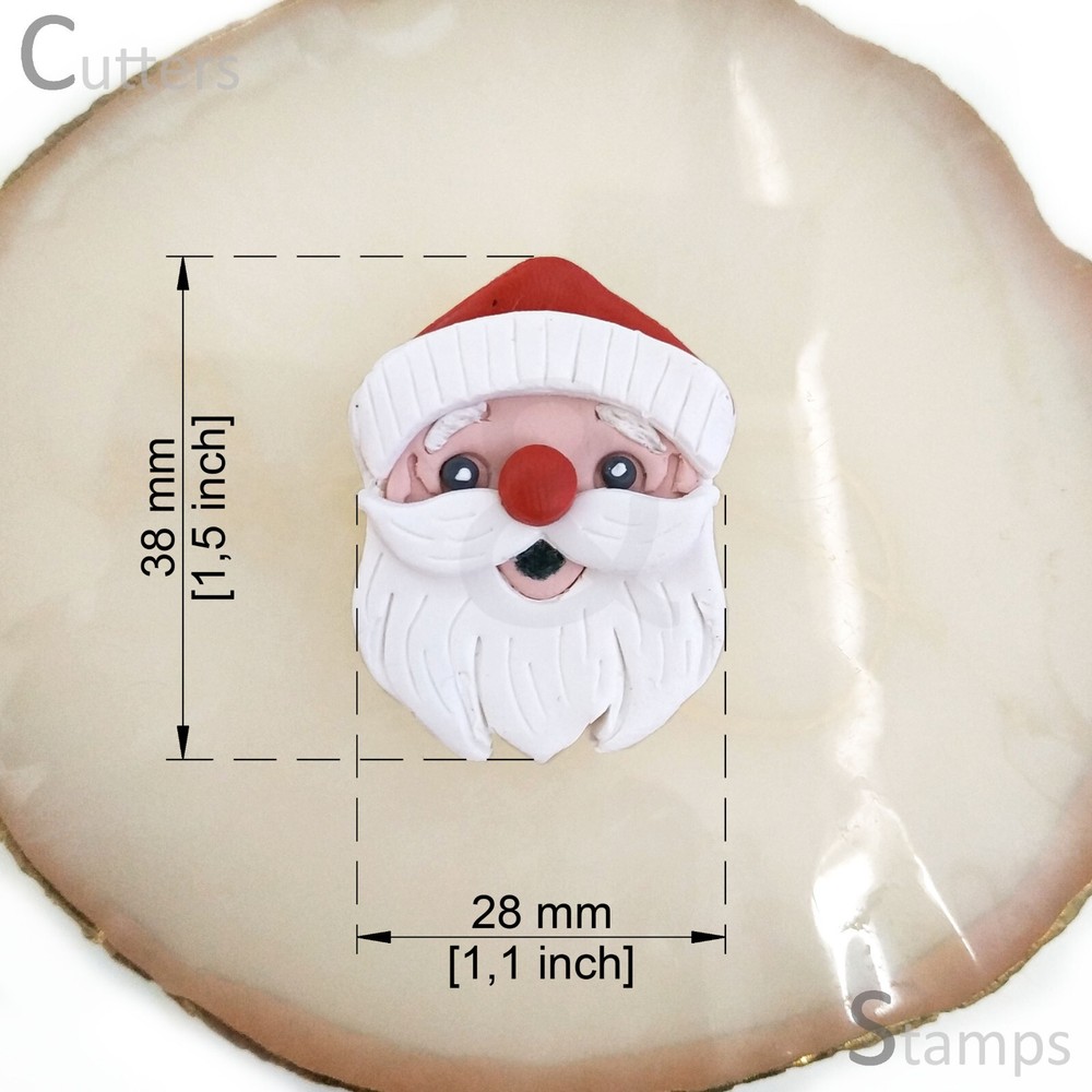 SANTA Polymer Clay Cutter | Christmas Shape Cutter