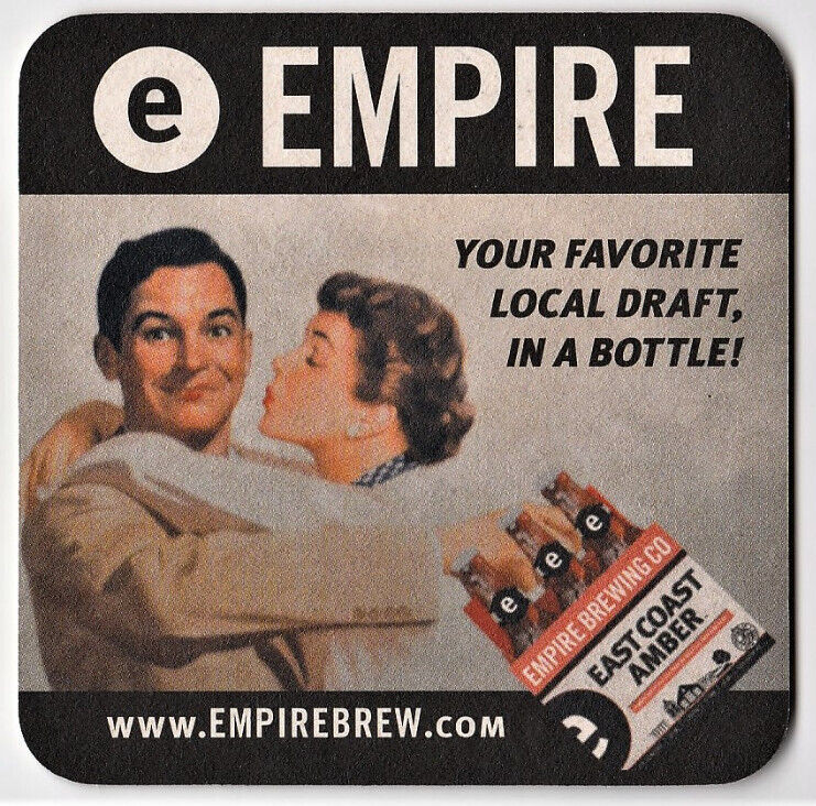 Empire Brewing Co  Beer Coaster Syracuse NY