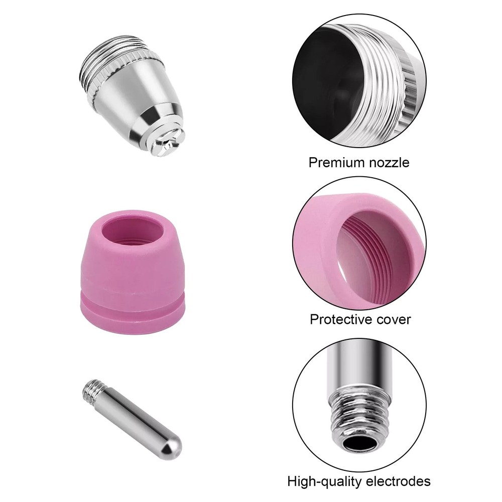 24pcs Plasma Cutter Torch Consumables Tip Applicable for DIY metal processing