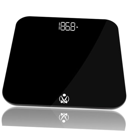 Bathroom Scale, Highly Accurate Digital Bathroom Body Scale, Measures Weight