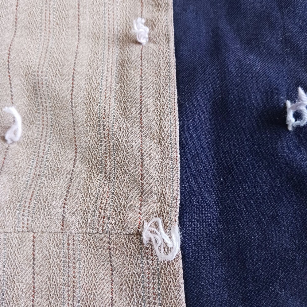 Vintage Wool Patchwork Suit Quilt