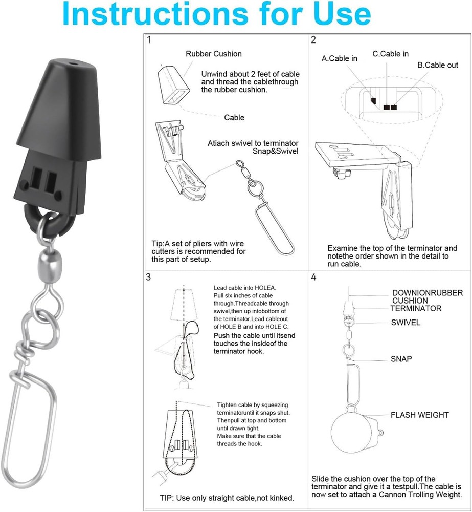 2250141 Line Terminator Downrigger Accessory Downrigger Terminal Kit