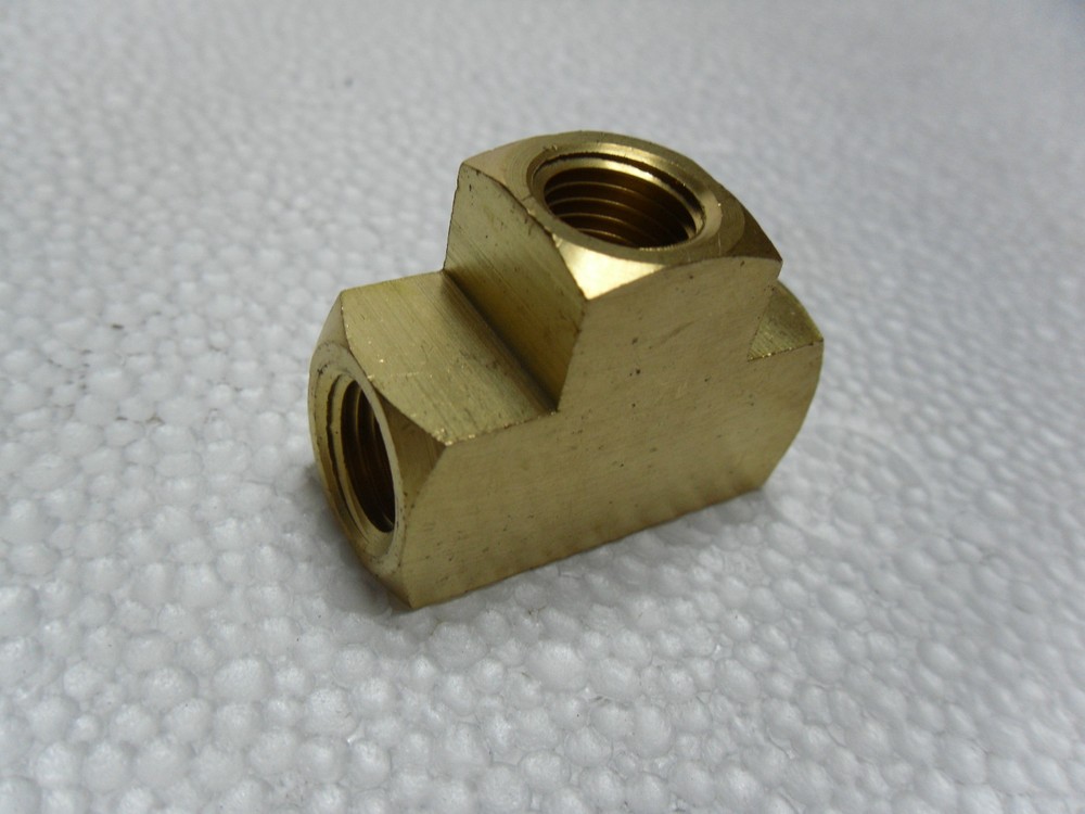 QTY 2 Coilhose Pneumatics 1/4" TEE Air Tool Hose Manifold Solid Brass