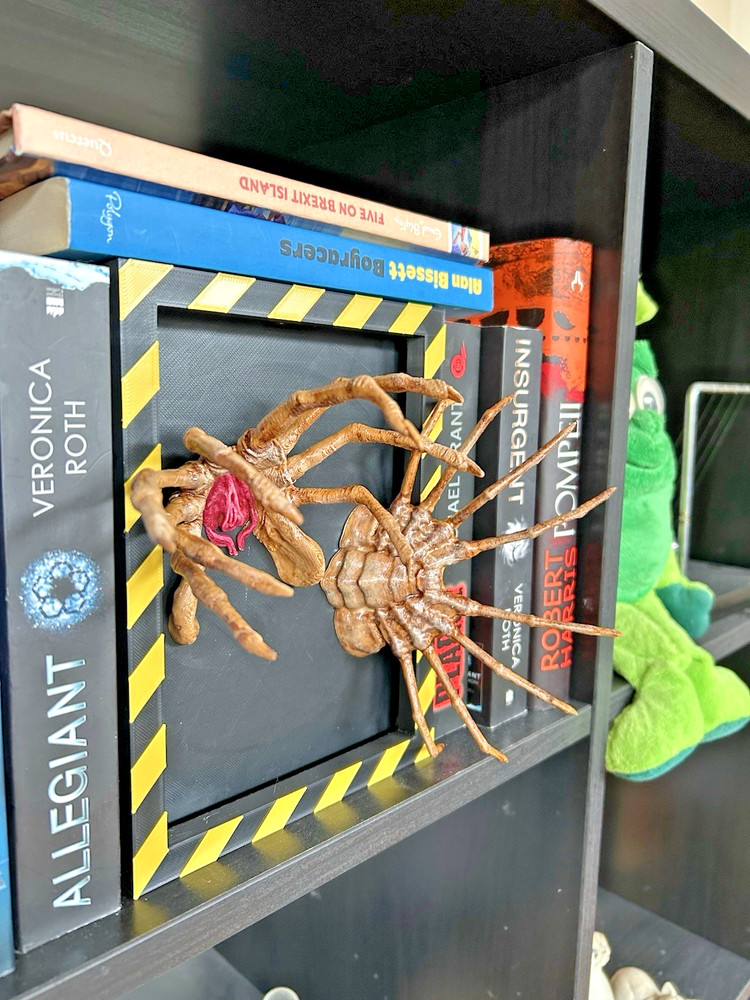 Alien Facehugger Book Nook LED Remote Control 16 Colour
