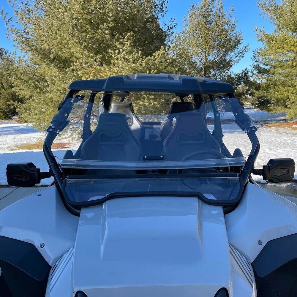 Flip Front Windshield Scratch Resistant for Arctic Cat Wildcat 1000X / 1000 4X