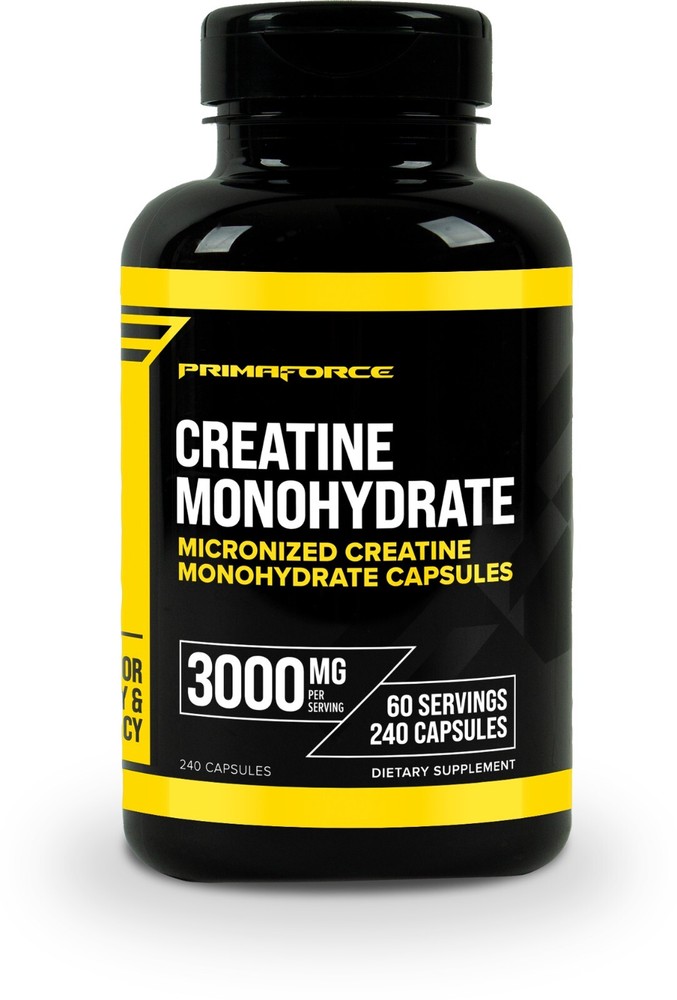Primaforce Creatine Monohydrate Capsules - 240 Capsules, 3,000mg per Serving
