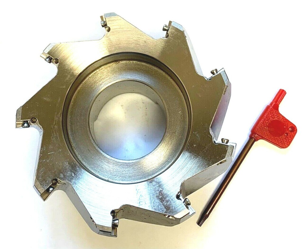 4" 75 DEG INDEXABLE FACE MILL CUTTER 1-1/2" BORE- USES APKT-1003 INSERTS
