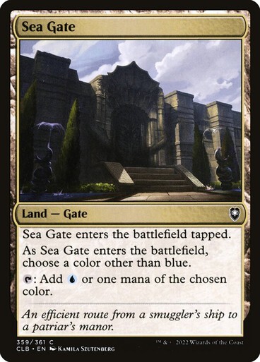 MTG Baldurs Gate Magic NM Sea Gate
