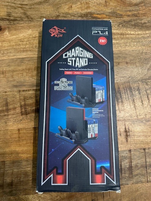 KJH Game Console Charging Stand Cooling Fan Controller Docks Compatible with PS4