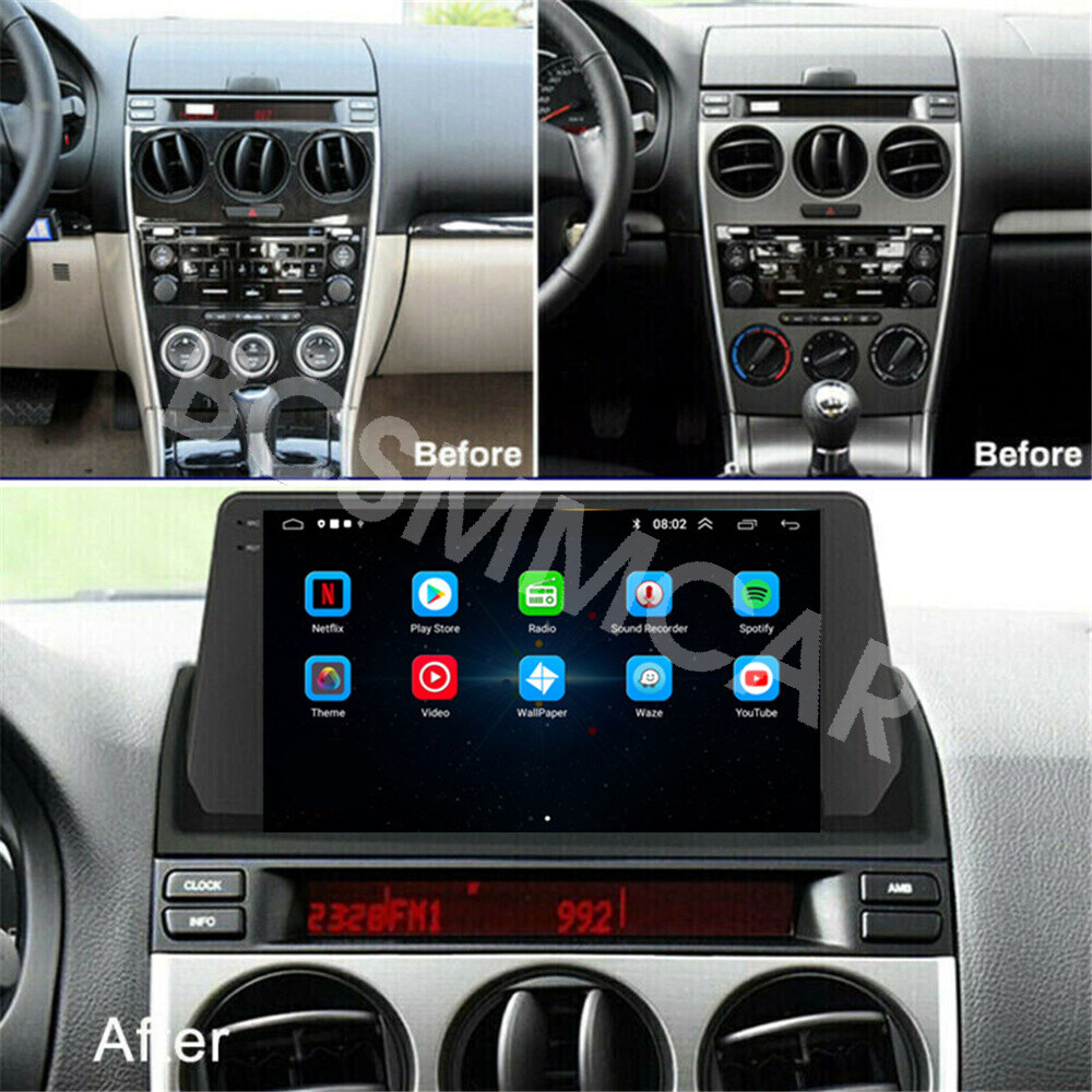 Fit For Mazda 6 2004-2015 Android 13 Car Radio Stereo GPS WIFI Bluetooth FM USB