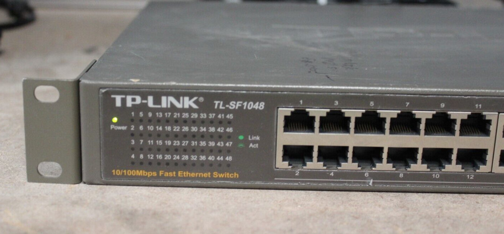 TP-LINK Technologies TP-Link (TL-SF1048) 48-Ports Rack-Mountable Ethernet Switch