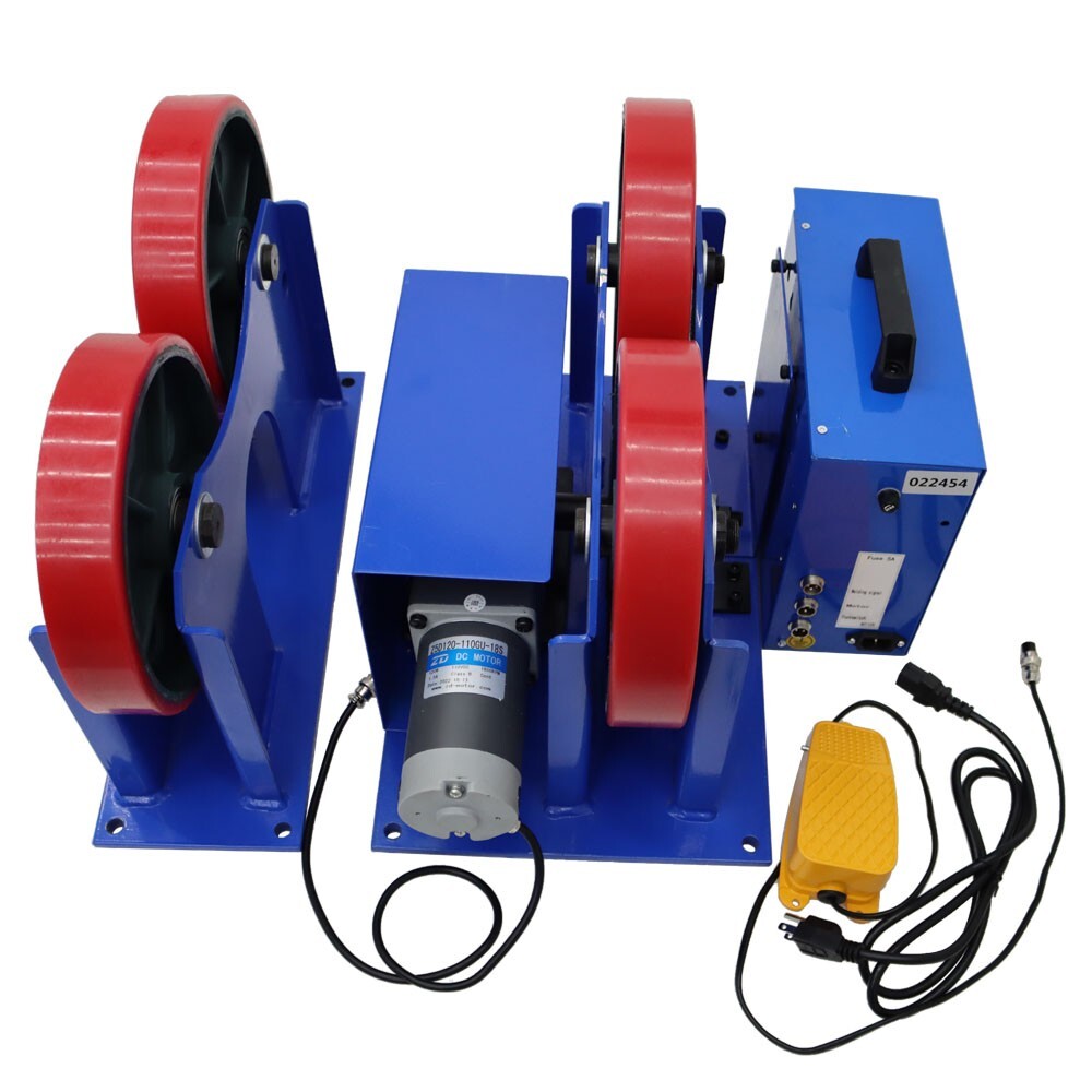 1T Welding Turning Rolls Digital Speed Display Linked Control Roller Rack Stand