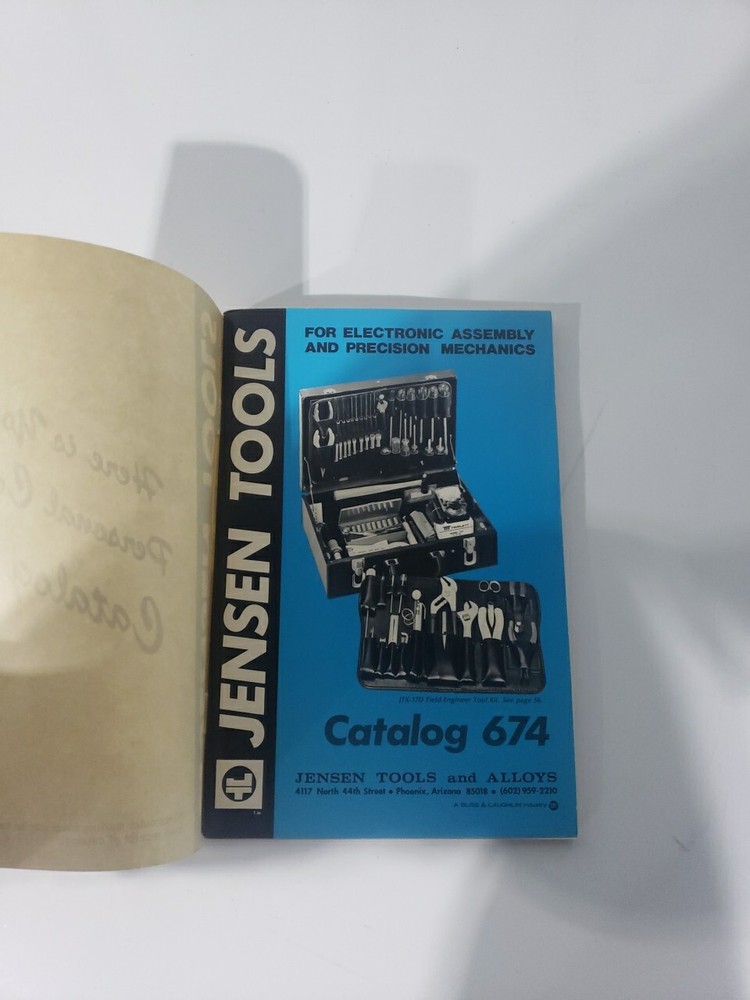1974 JENSEN TOOLS ORIGINAL 112 PAGE CATALOG #674!!
