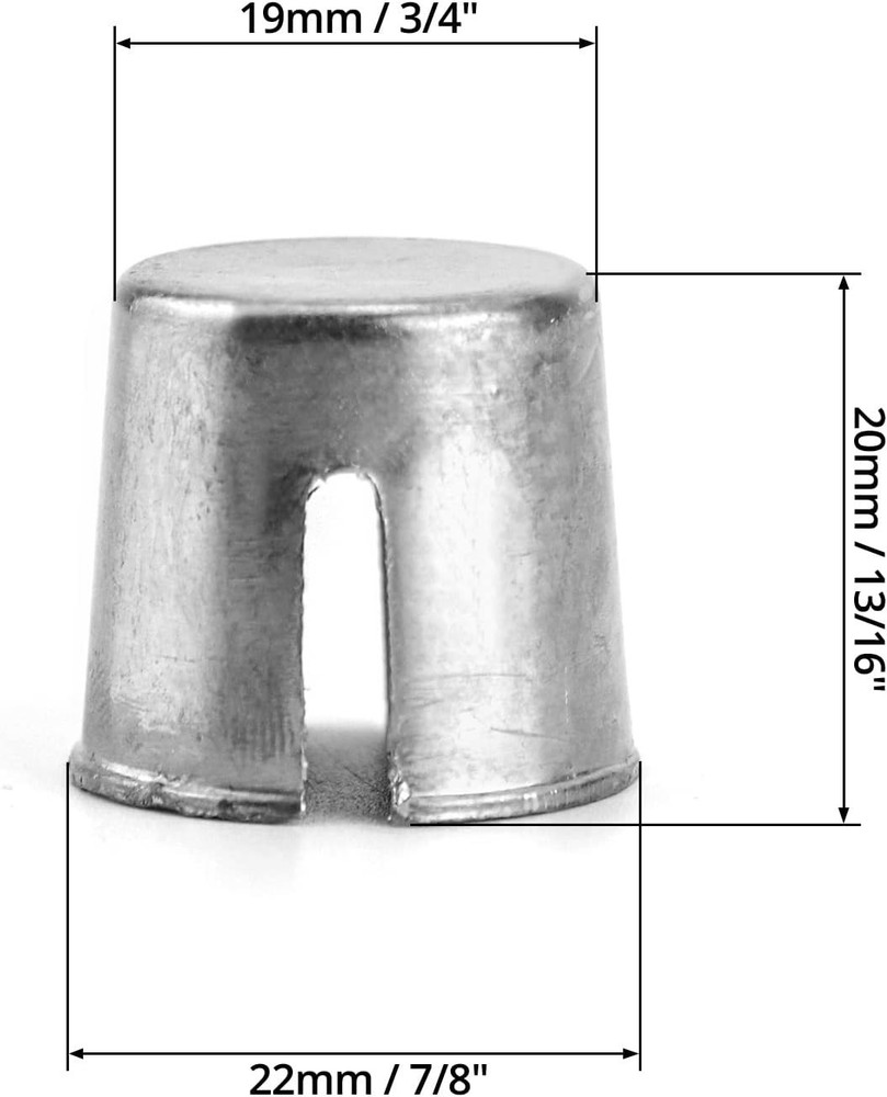 QWORK Battery Post Shims Cap, 4 Pack Terminal Cable End for Positive or...
