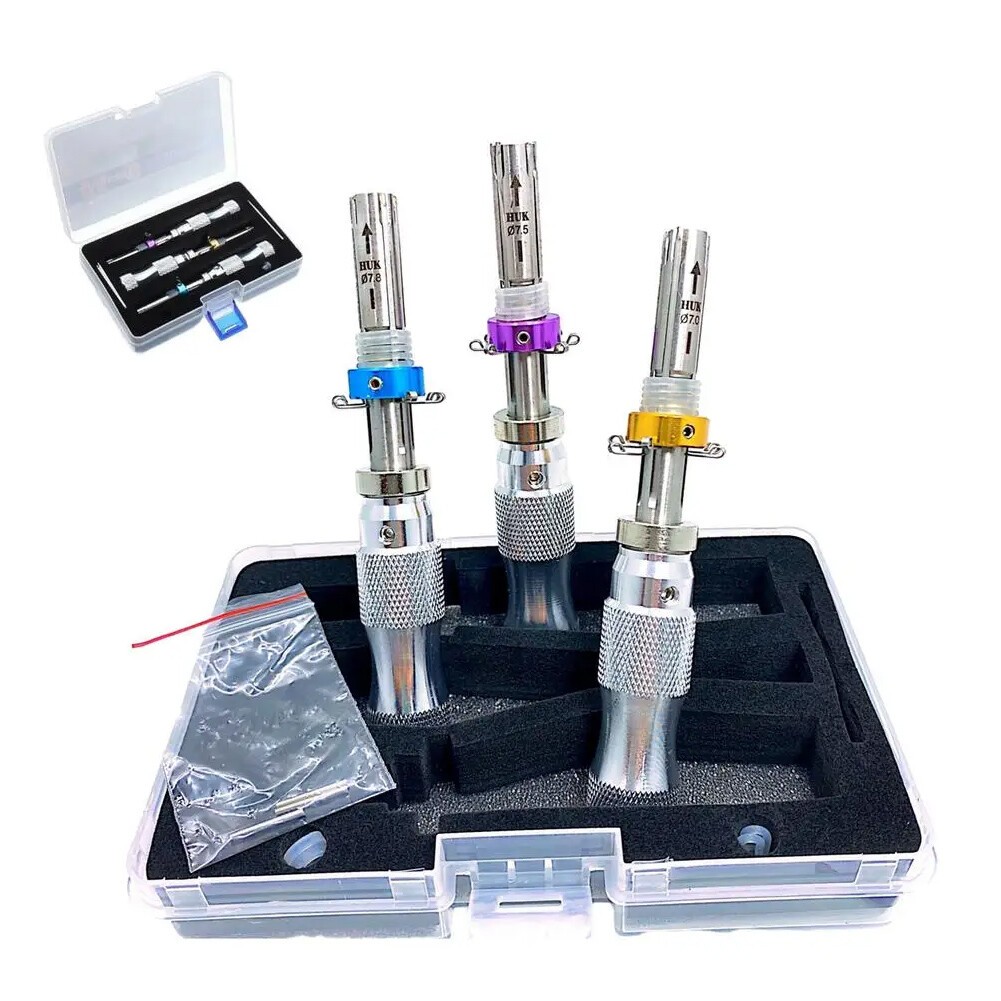 3Pcs`7`Pin`Advanced`Tubular`Lock`Tool`Set`For`Padlock`Hook`Tool`Seal`Pick`Puller