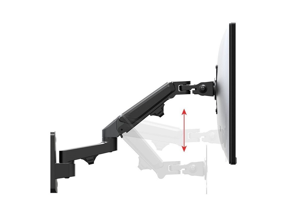 Monoprice Workstrem Full-Motion Gas-Spring 2-Segment Wall Mount