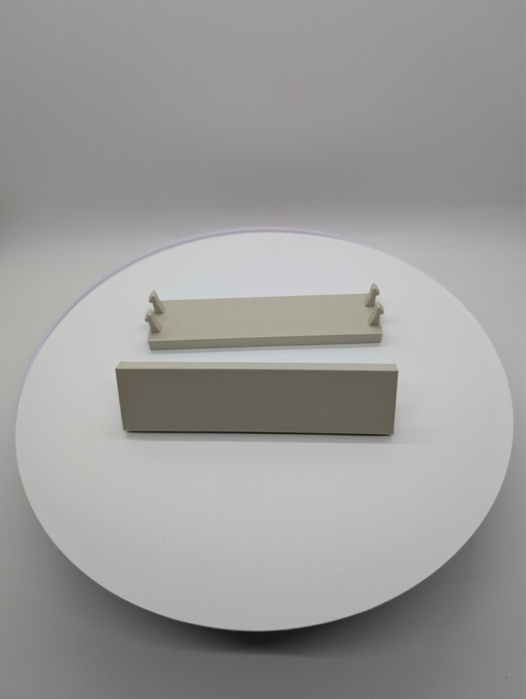 2x - 3.5 inch disk drive bay solid cover . beige replacement computer tower part