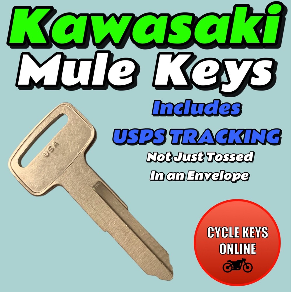 Kawasaki Mule keys cut by code to key codes B11112-B14433