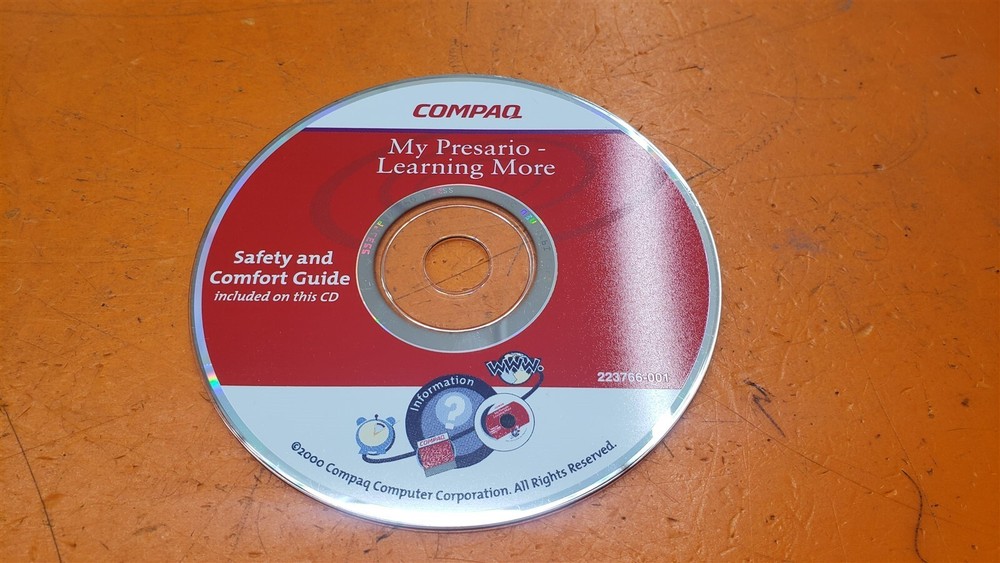 ⭐️⭐️⭐️⭐️⭐️ 2000 Compaq My Presario Learning More More Guide Disc Only
