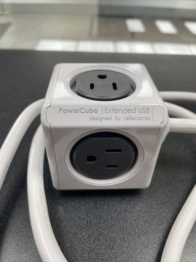 Allocacoc PowerCube Original USB, 4 outlet power adapter