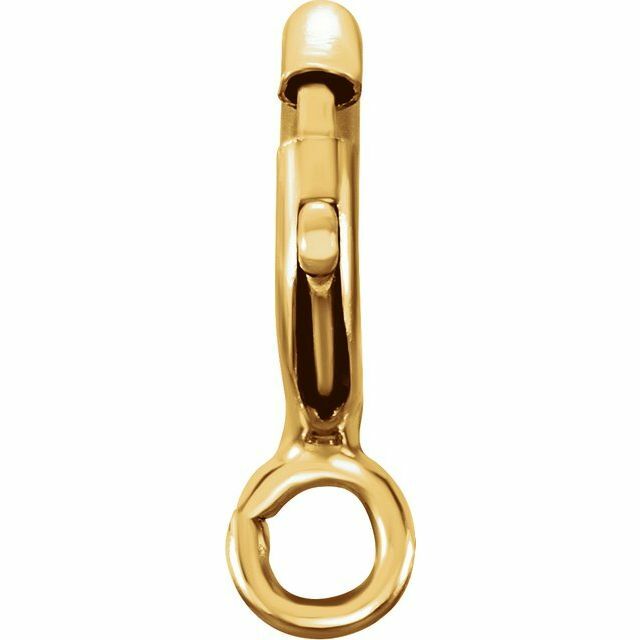 14K Yellow 6 mm Seamless Spring Ring with Open Ring