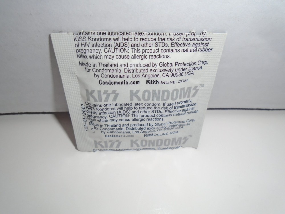 KISS GENE SIMMONS SEALED SINGLE CONDOM PACKAGE - THE DEMON