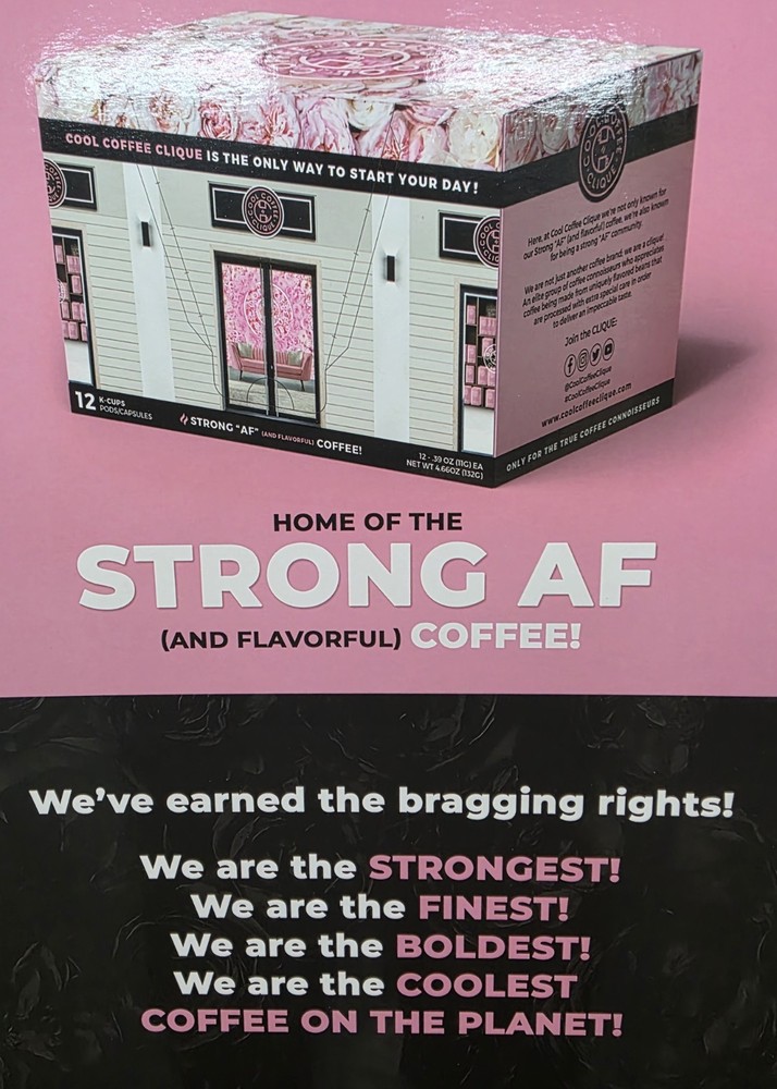 Cool Coffee Clique Stylish Coffee Maker Pink