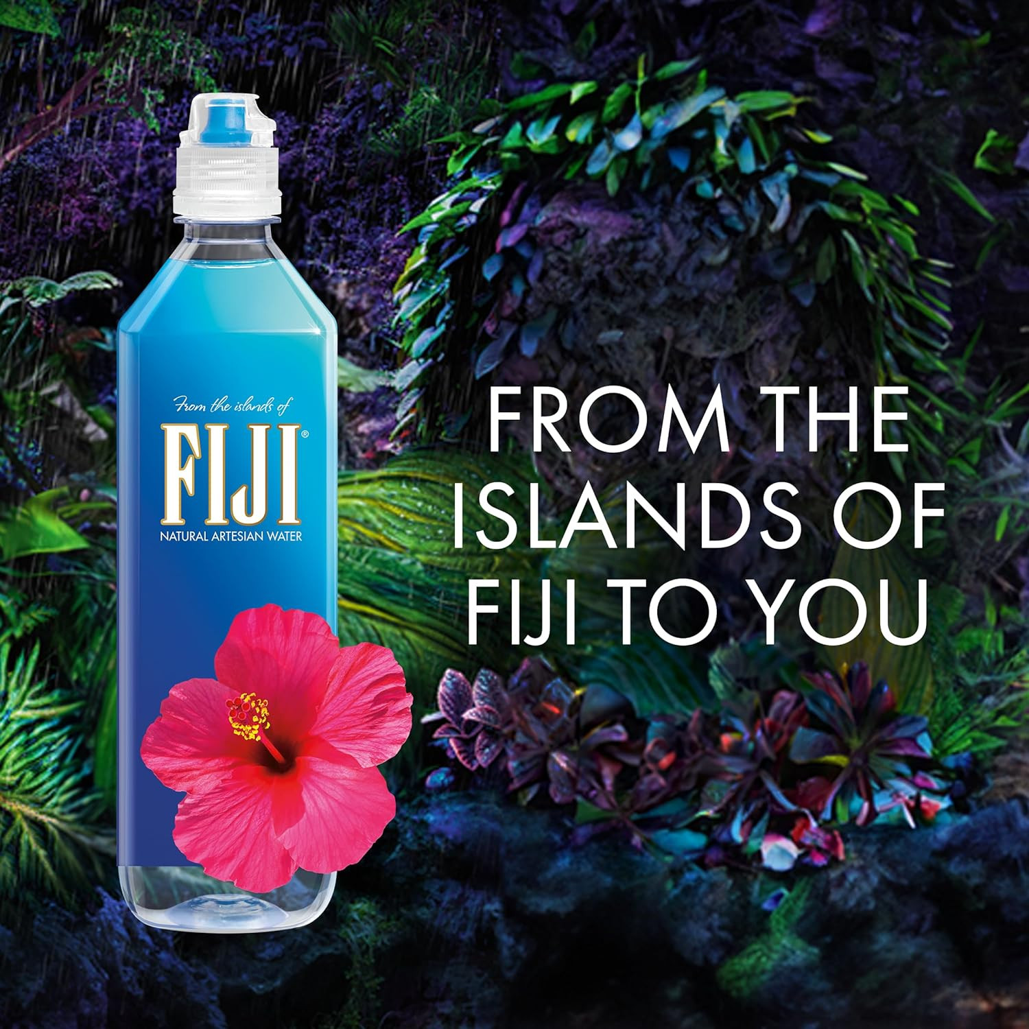 FIJI Natural Artesian Bottled Water 700Ml / 23.7 Fl Ounce (Pack of 12) - Sports