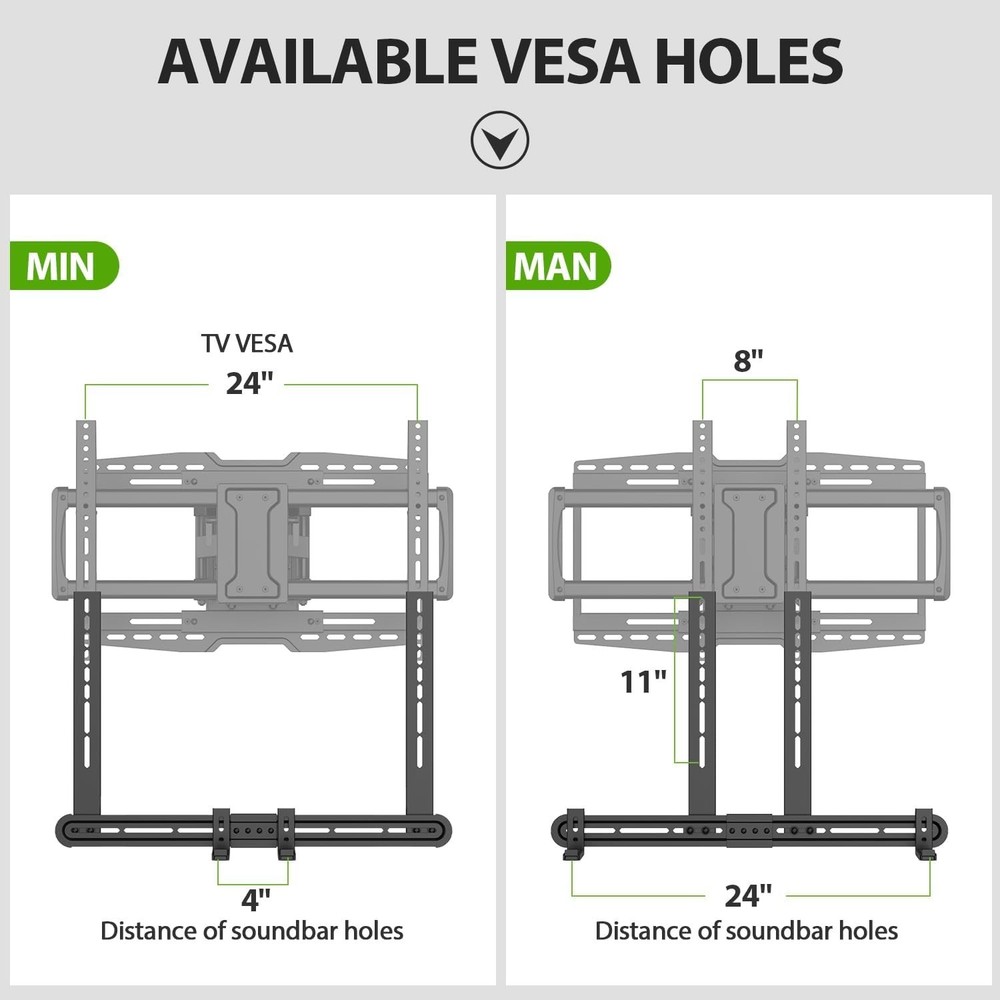Versatile Sound Bar TV Bracket - Adjustable Holder, Easy Installation