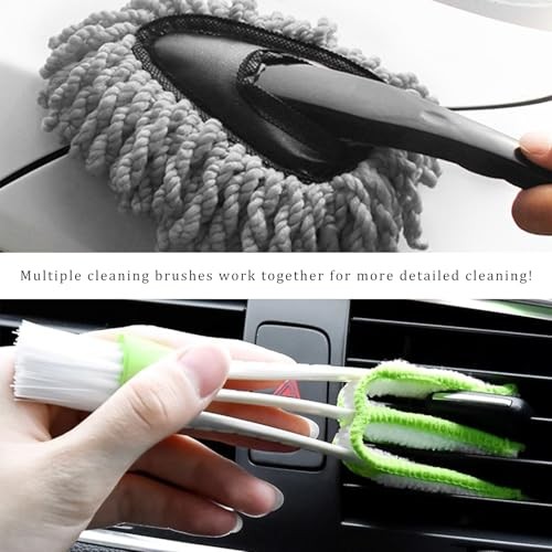 4 PCS Car Duster Kit, Microfiber Scratch Free Multipurpose Cleaning Duster