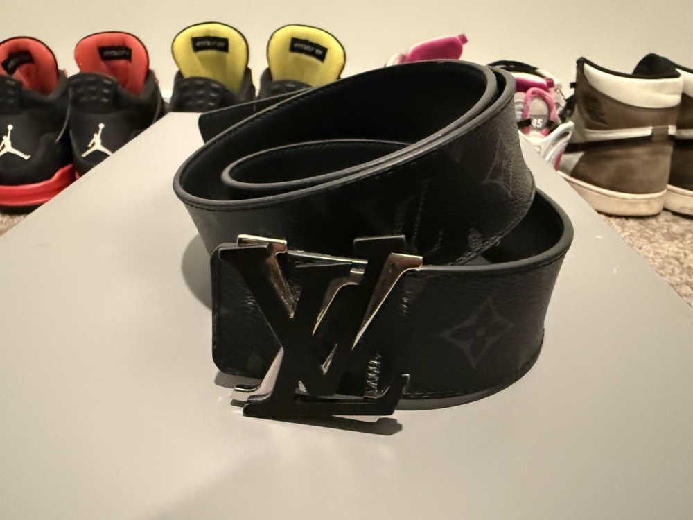 Louis Vuitton Men's Belt Lv Shake M0714 Monogram Eclipse