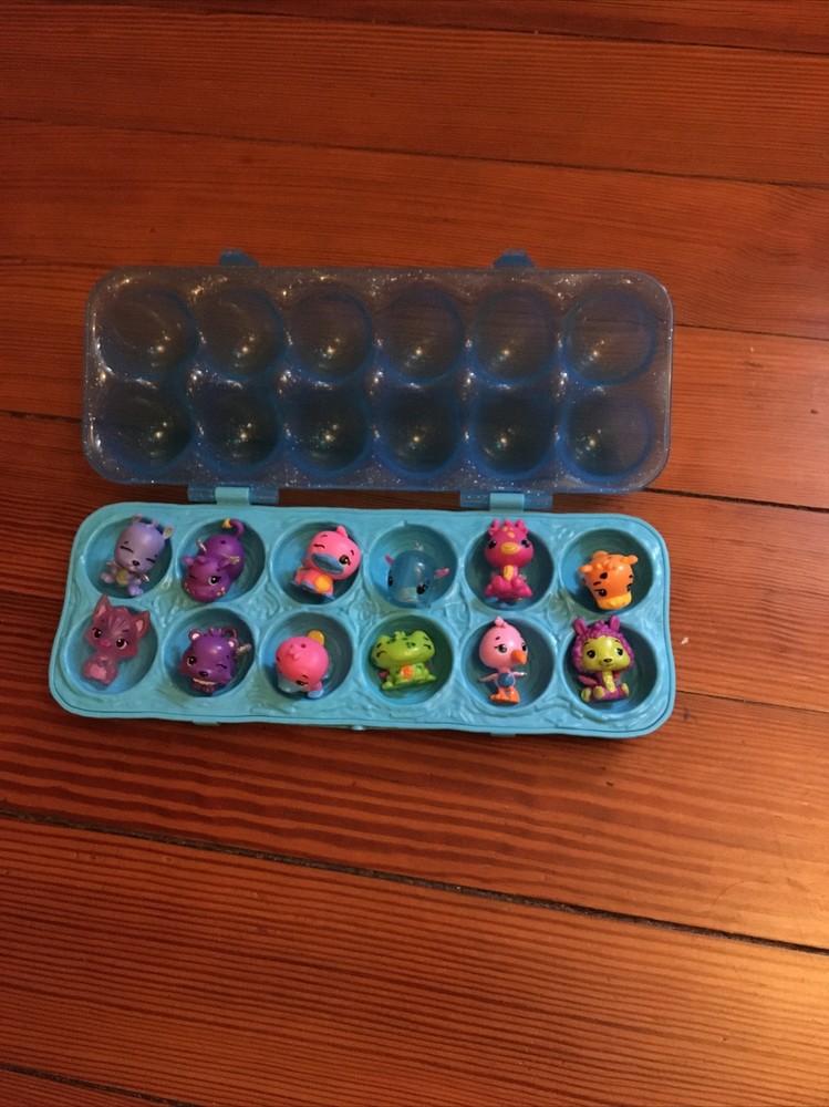 12 Hatchimals Blue Egg Carton Figures A3